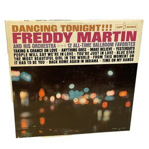 Freddy Martin And His Orchestra Dancing Tonight (Vinyl, 1963) Kapp KL-1286 VG